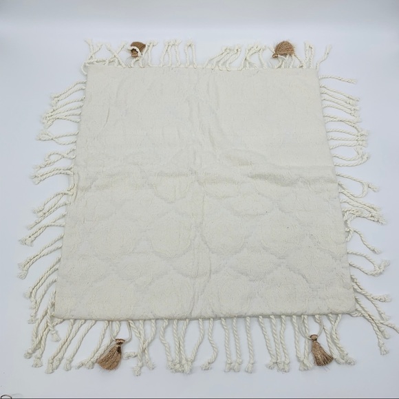 Anthropologie Other - Anthropologie NWOT Quilted Fringe/Tassel Euro Sham